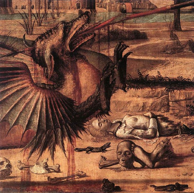 CARPACCIO, Vittore St George and the Dragon (detail)  sdf